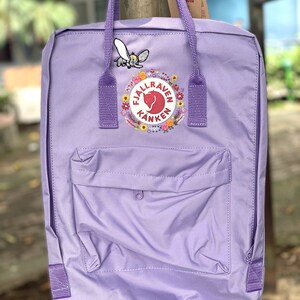 Fjallraven kanken embroidery design flowers/Embroidered fjallraven kanken backpack/Fjallraven Kanken Embroidery Backpack