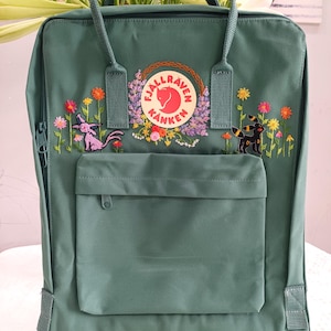 Custom embroidered Fjallraven Kanken Backpack,Kanken Backpack embroidered with Cartoon characters, Kanken Backpack embroidered with Anime