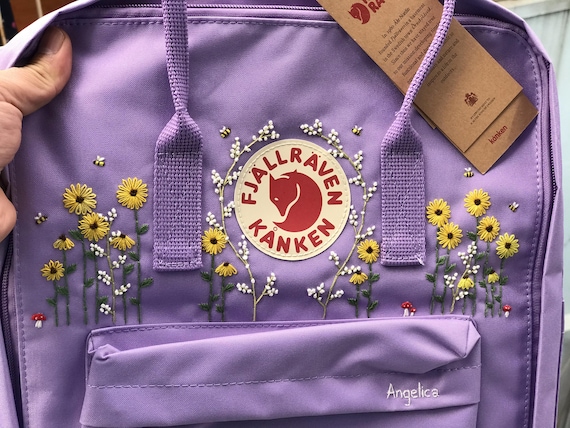Fjallraven Kanken Embroidered Kanken Embroidery Pattern Embroidered Fjallraven Kanken Backpack Etsy UK