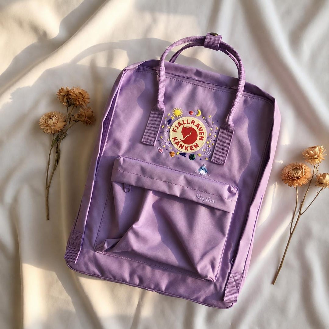 kanken mini backpack lavender Fjallraven Knken Sling ensuring the safety of your belongings Fjallraven Kanken Backpack Embroidered Planets