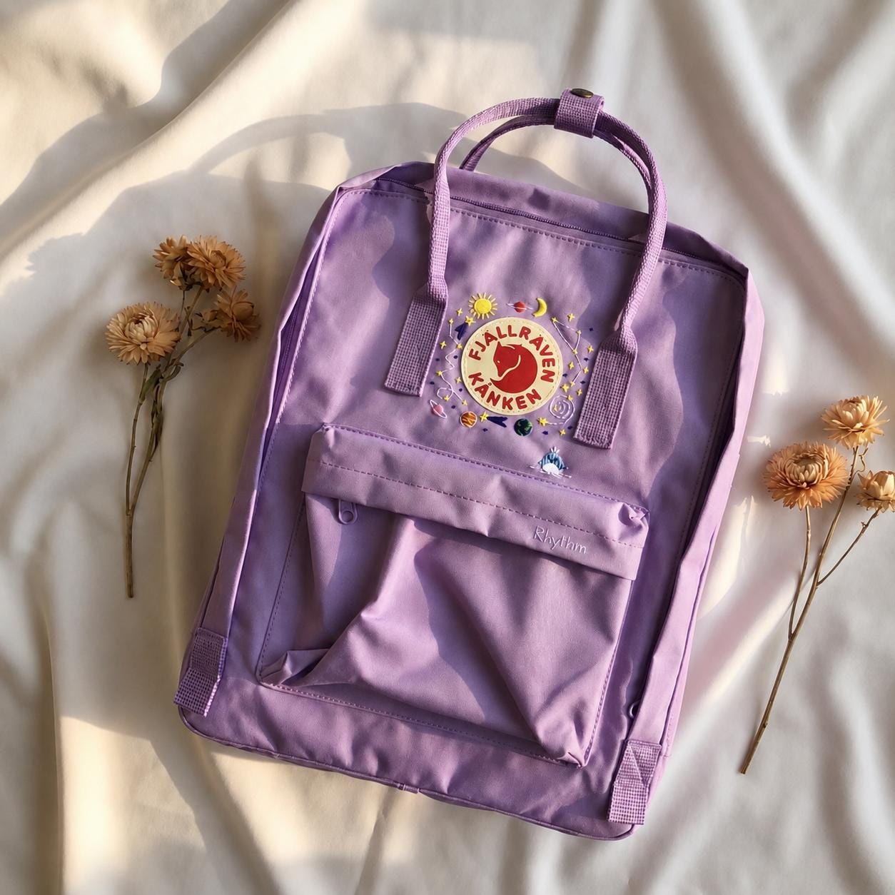 fjallraven mini backpack purple Fjallraven Kanken Backpack Embroidered Planets | Solar System Embroidered  Kanken Bag | Cute Galaxy School Backpack Gift