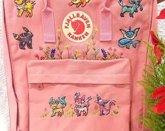 Op maat geborduurde Fjallraven Kanken-rugzak – anime-stripfiguur, game- en fictief personageontwerp, gepersonaliseerde kanken-tas