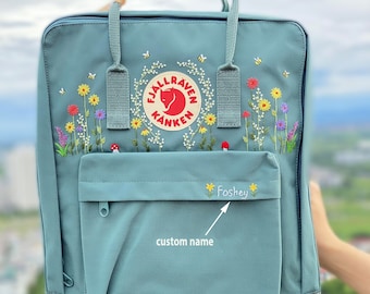 Embroidered Kanken Backpack/ Fjallraven Kanken Embroidery Backpack