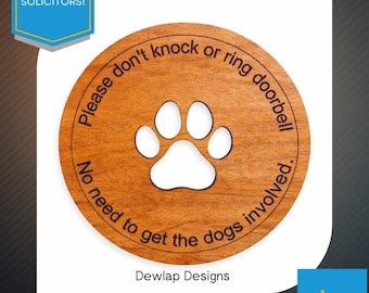 Funny Dog Doorbell Hanger No Need to Get Involved