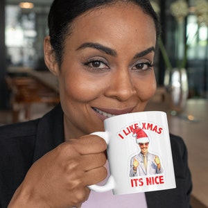 Christmas Borat &#39;I Like Xmas, It&#39;s Nice&#39; Christmas 11oz Mug.