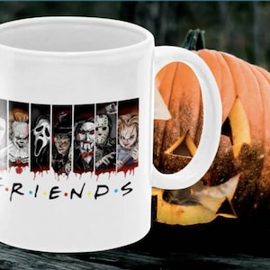 Friends Halloween Mug | Halloween coffee mug | Classic Horror | Halloween Gifts