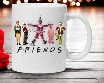 Christmas Friends Coffee Mug National Lampoons Friends Elf Grinch Home Alone Mug Ideal Secret Santa gift Christmas Present