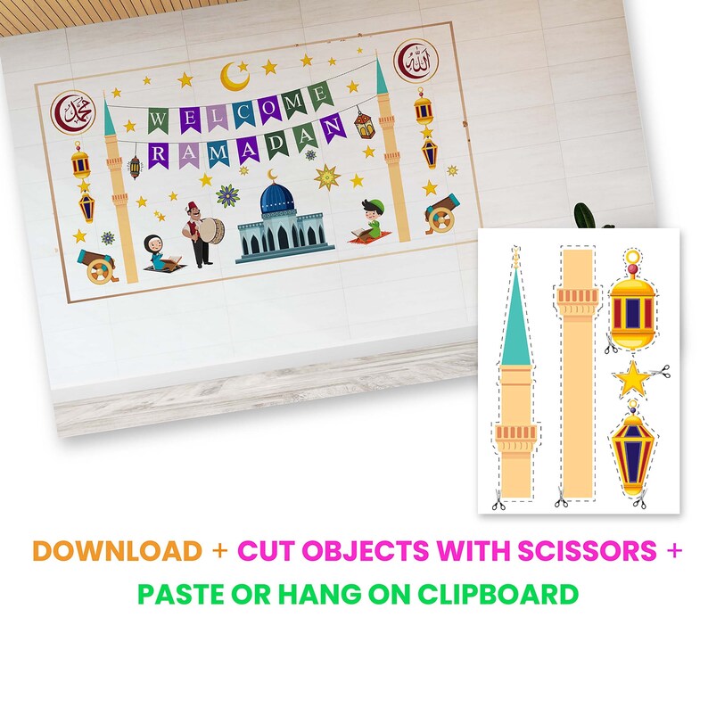 Ramadan Banner Printable Ramadan Decor Digital Download PDF