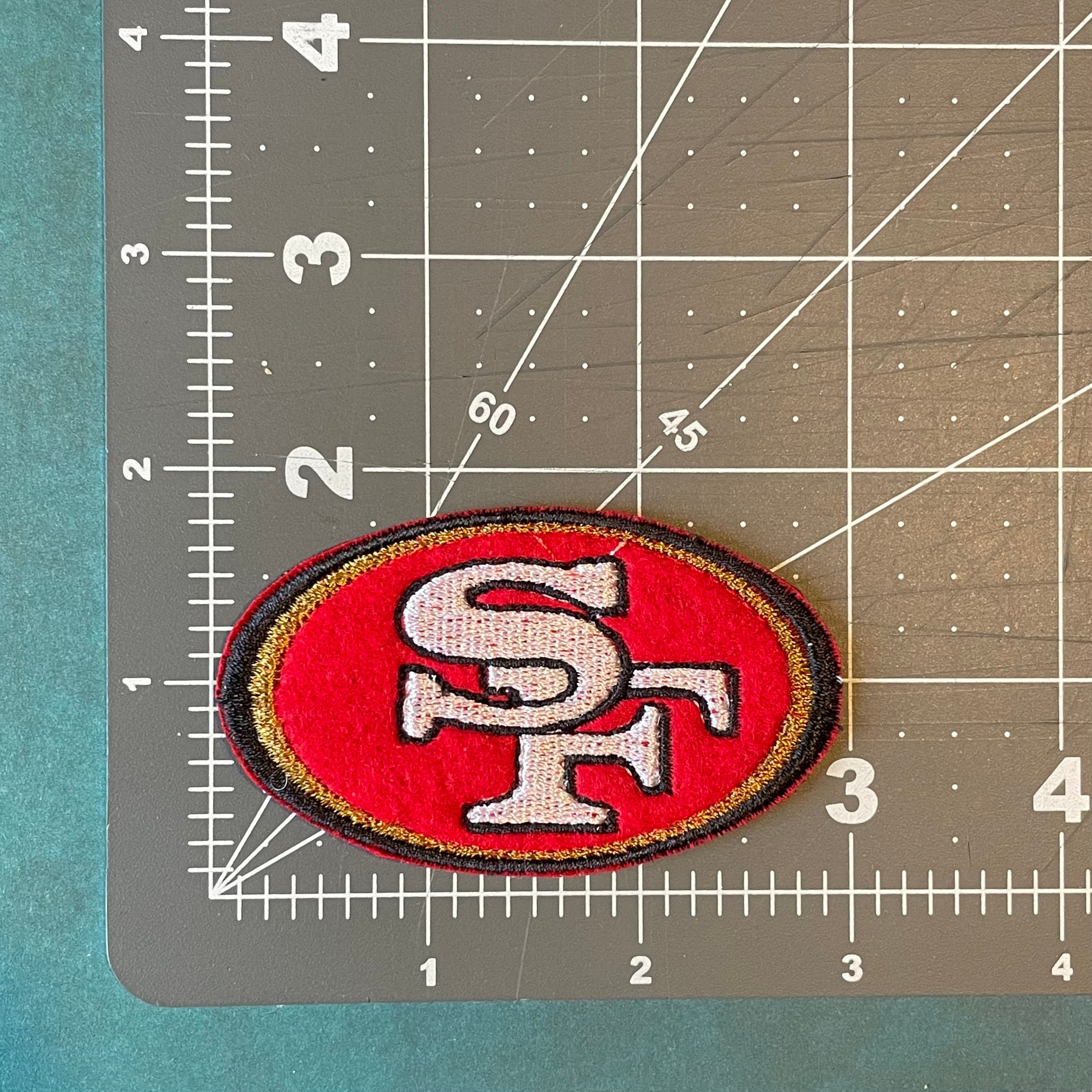 49ers patch iron on NFL football San Francisco DIY  Embroidered patches,  Spirit gear, Embellishment diy