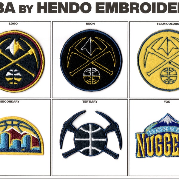 Denver Nuggets Appliqué Patches (3")