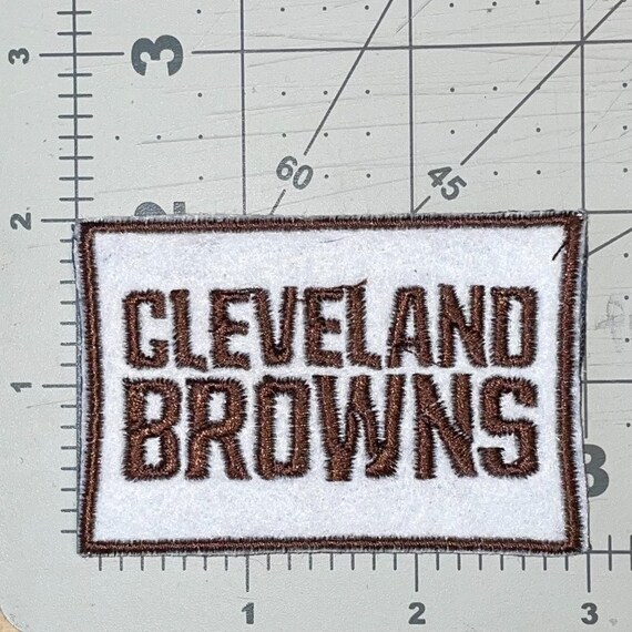 Cleveland Browns Football Logo NFL Small Iron/Sew On Embroidered Patch Lot  Of 2