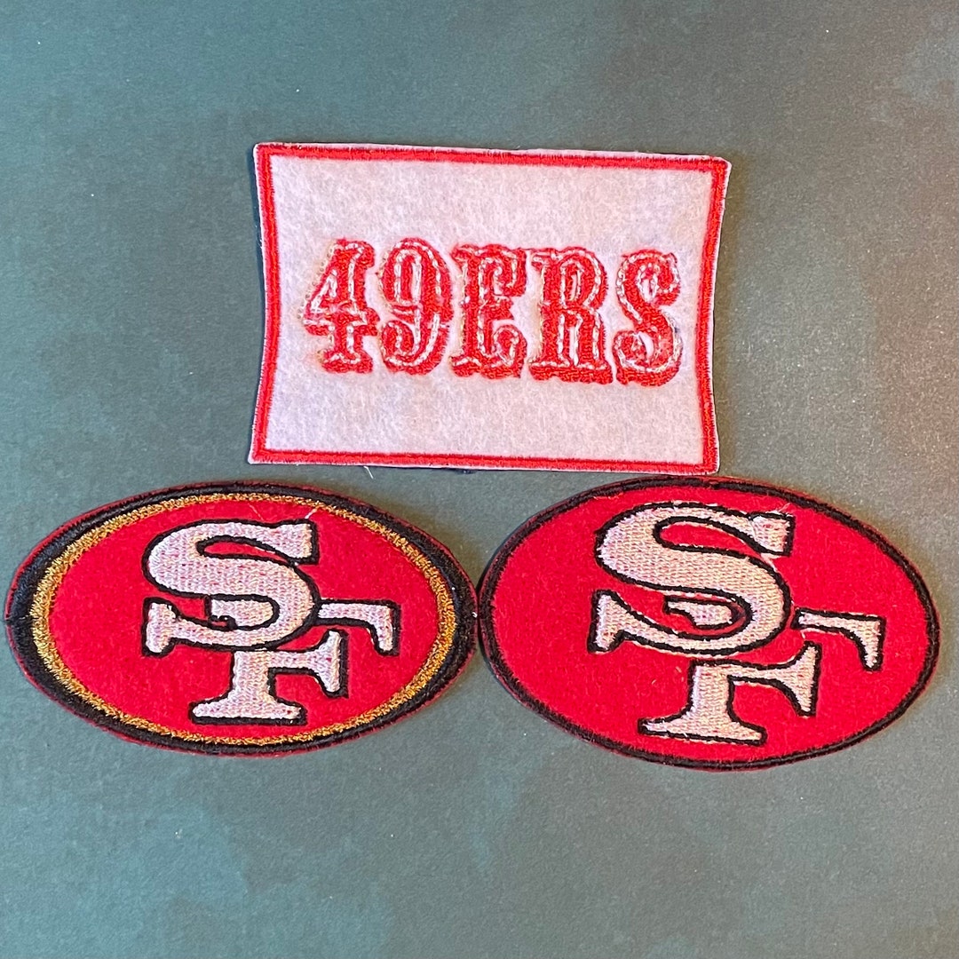 SAN FRANCISCO 49ERS 4 INCH TRIANGULAR NFL FOOTBALL PATCH – UNITED PATCHES