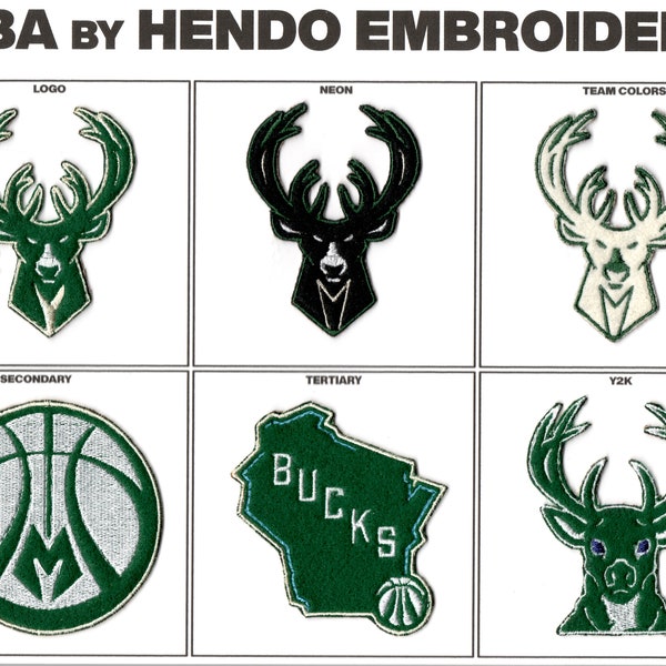 Milwaukee Bucks Appliqué Patches (3")