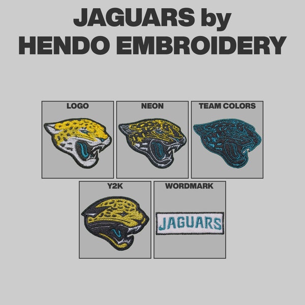 Jacksonville Jaguars Appliqué Patches (3")