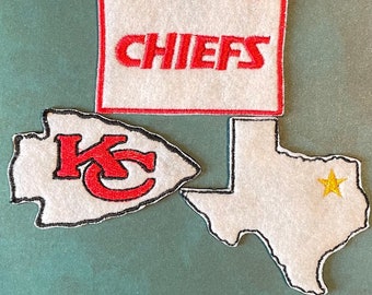 Kansas City Chiefs Appliqué Patches