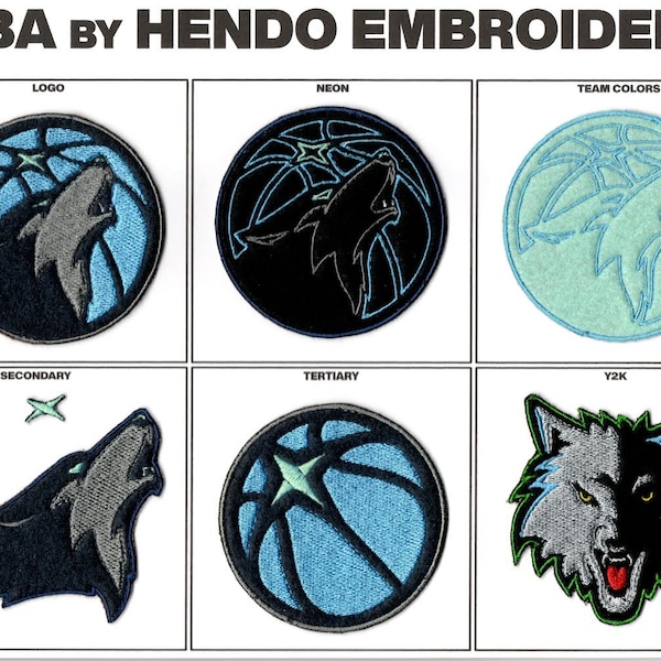 Minnesota Timberwolves Appliqué Patches (3”)