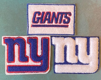 New York Giants Appliqué Patches