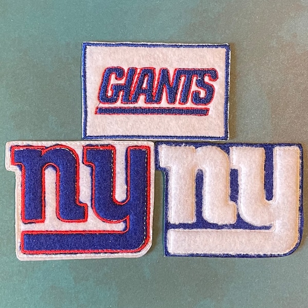 New York Giants Appliqué Patches