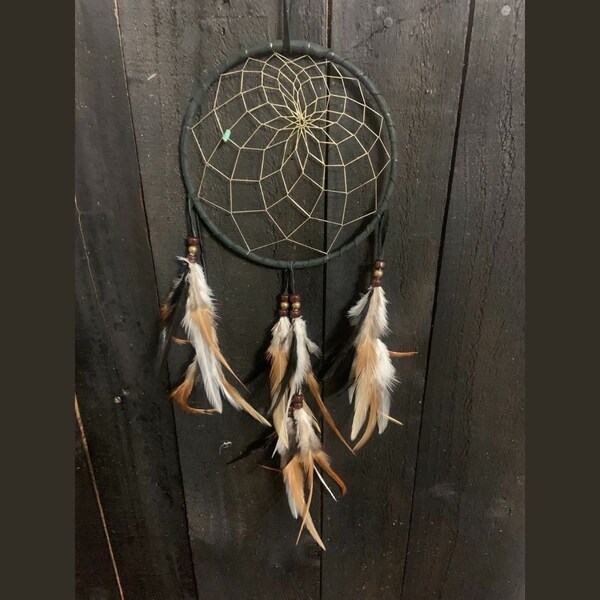 MYSTIC DREAMS Authentic Native American Dreamcatcher made in the USA of genuine materials