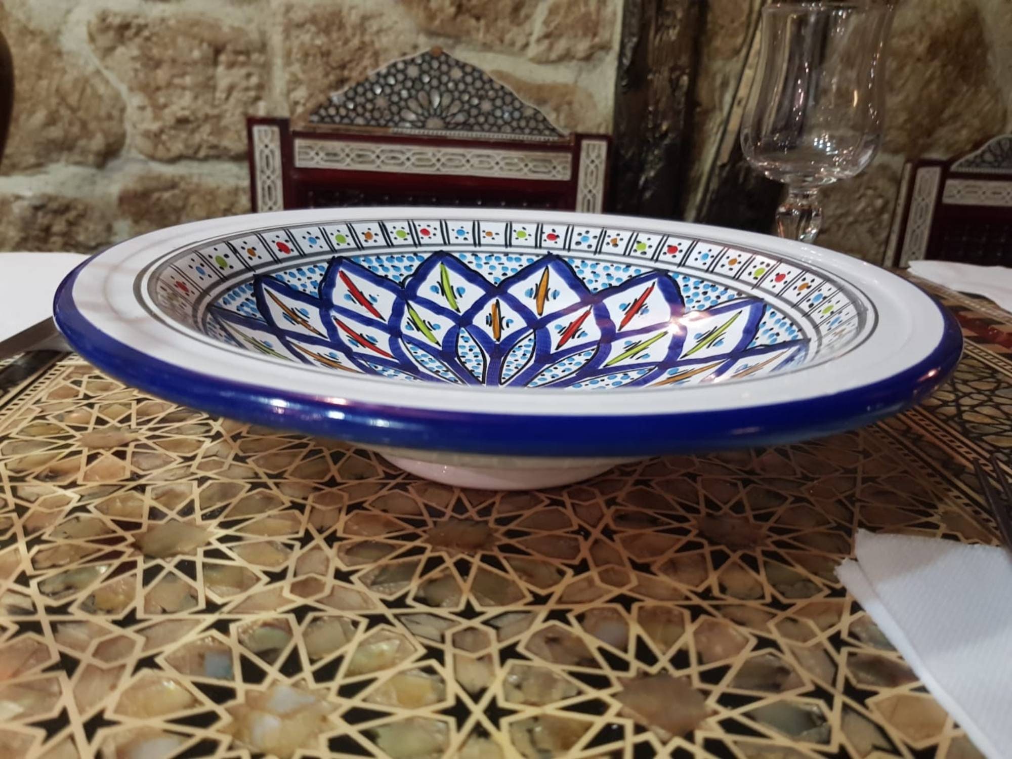 Assiette Tebsi Bahrein Creuse de 23cm