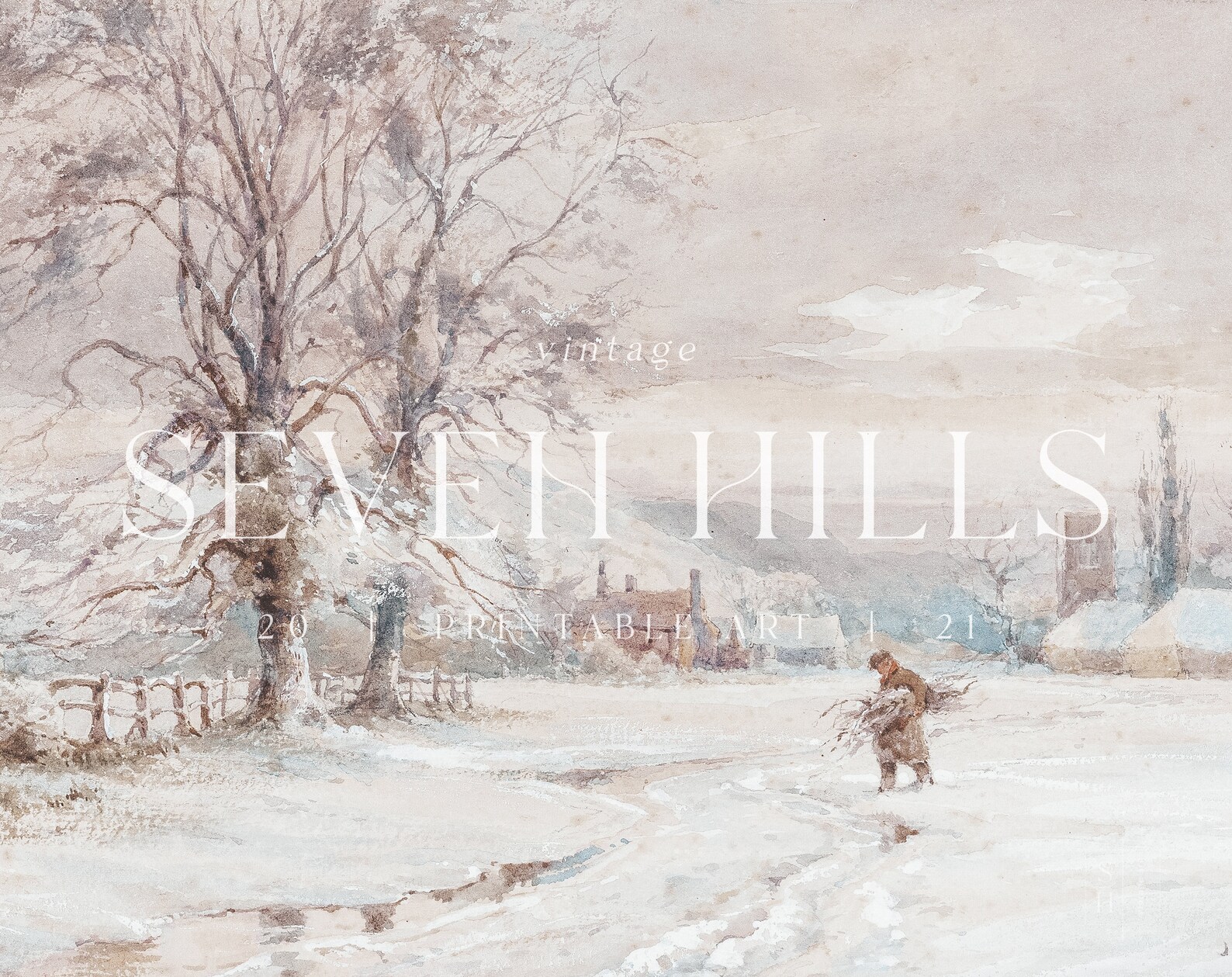 Winter Holiday Art Print Set Nursery Gallery Painting Set - Etsy