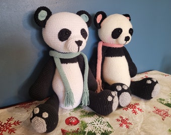 Crochet Amigurumi Panda / Gifts Idea For Kids / Handmade Panda Dolls / Stuffed Panda Bear/ Nursary Plush Bear / Toddlers Panda Bear/