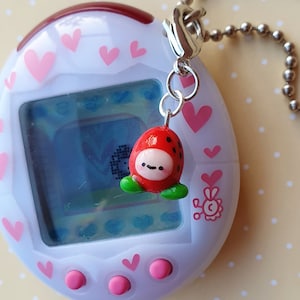 Ichigotchi Tamagotchi Polymer Clay Charm