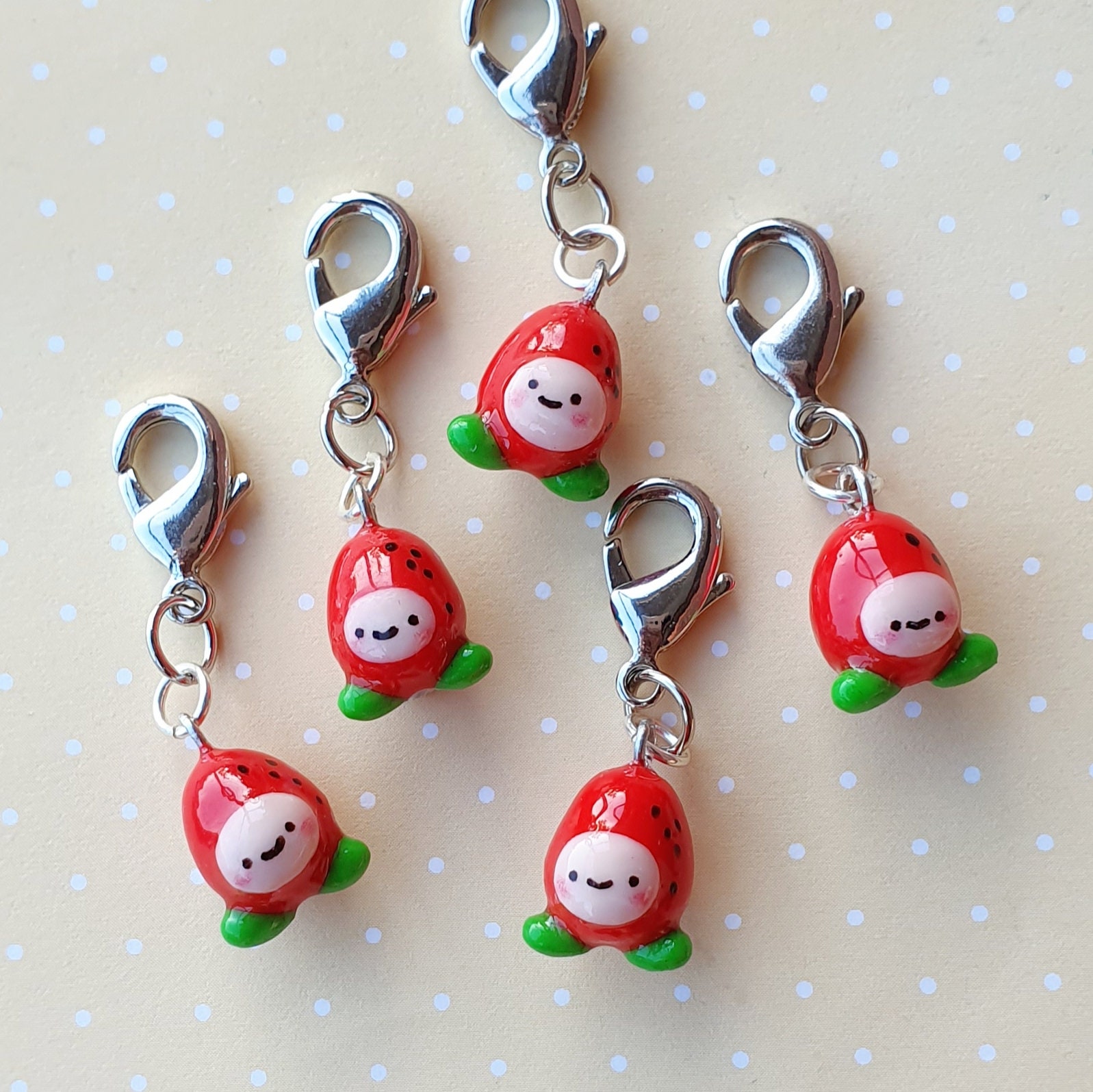 Tamagotchi Clay Charms / Kawaii Charms/polymer Clay/planner  Charms/tamagotchi Animals/necklace/keychains 
