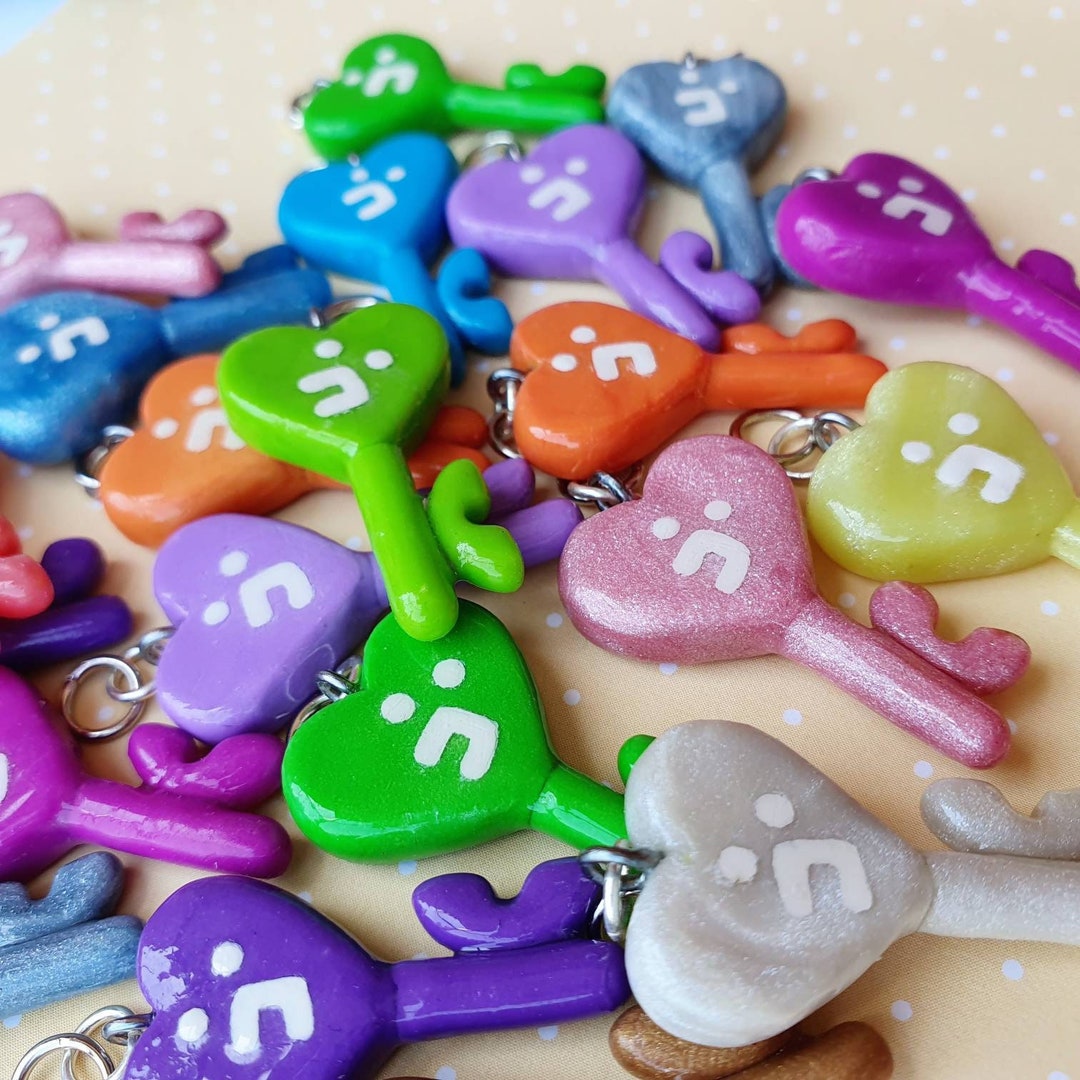 Familitchi Heart Key Charm for V5 Tamagotchi - Etsy