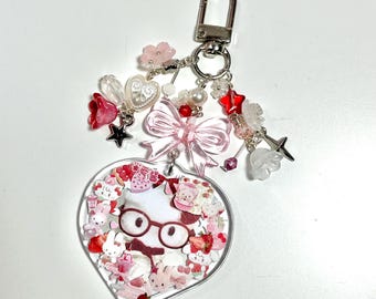 Decorated HelloKitty Keychain