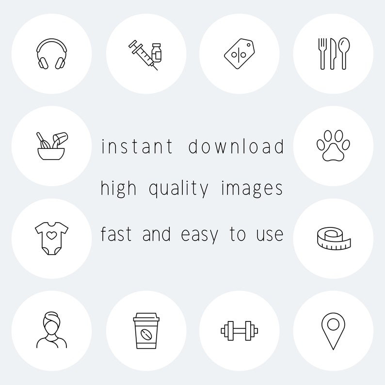 300 Minimal White Instagram Story Highlight Covers, IG Highlights Pack