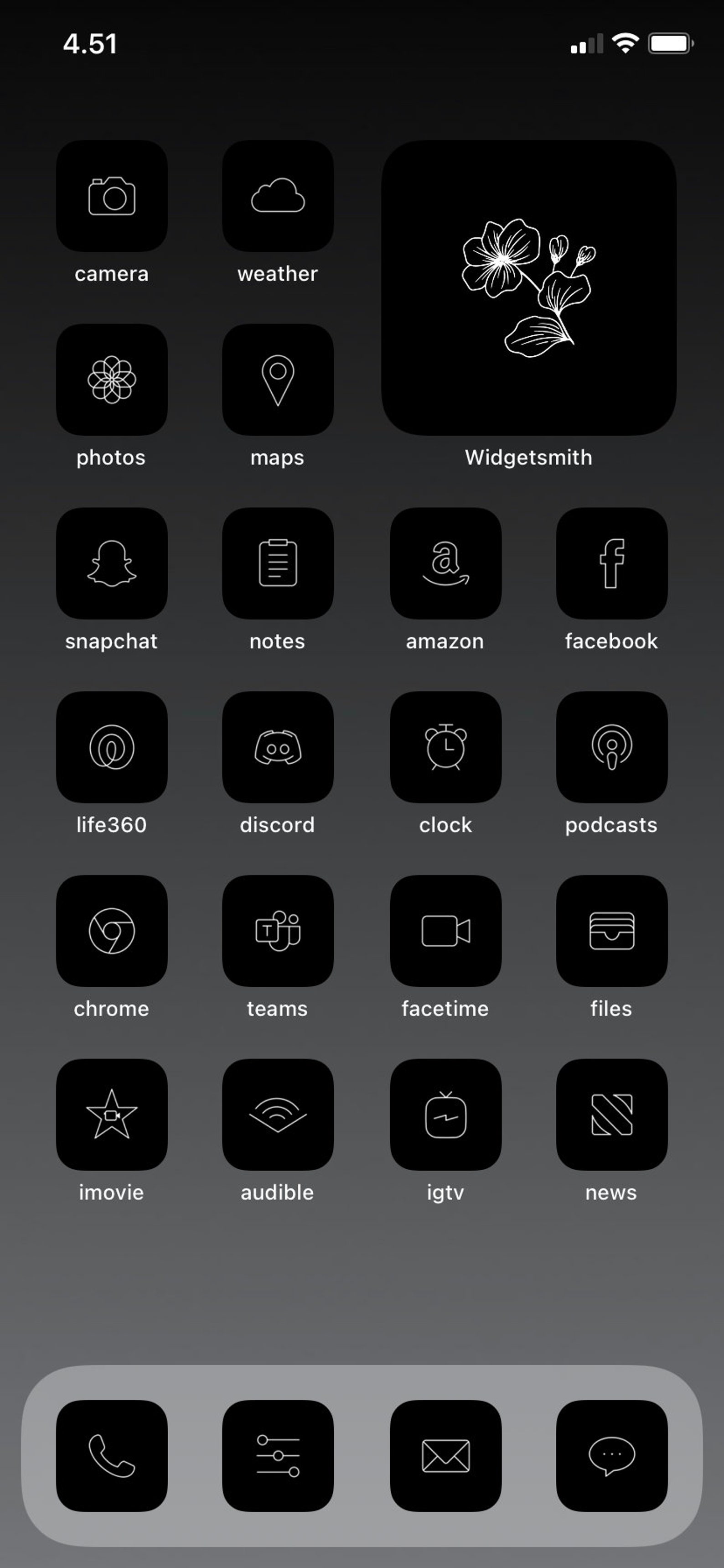 Minimal Black App Icons Ios 14 App Icons Iphone Icons Etsy