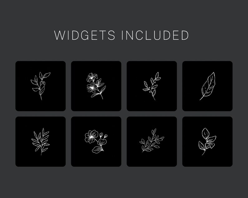 Minimal Black App Icons Ios 14 App Icons Iphone Icons Etsy