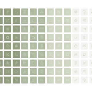 Sage Green App Icons, Ios 14 App Icons, iPhone Icons, Neutral Sage ...