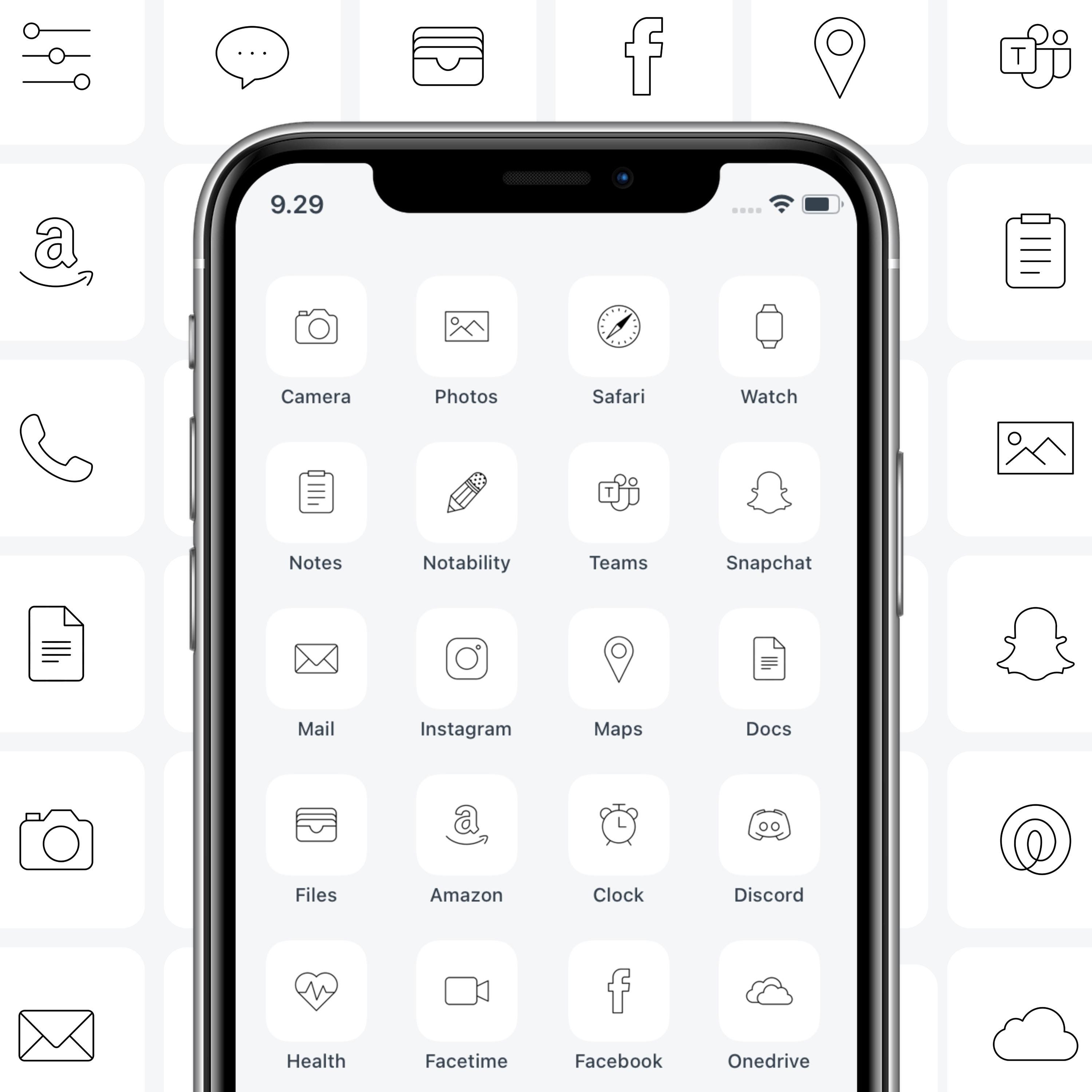 App Icons White Minimal App Icon Pack for iPhone App Icon Bundle for Ios 14  App Icons Aesthetic App Icon Covers for Ios Cute Theme Pack - Etsy