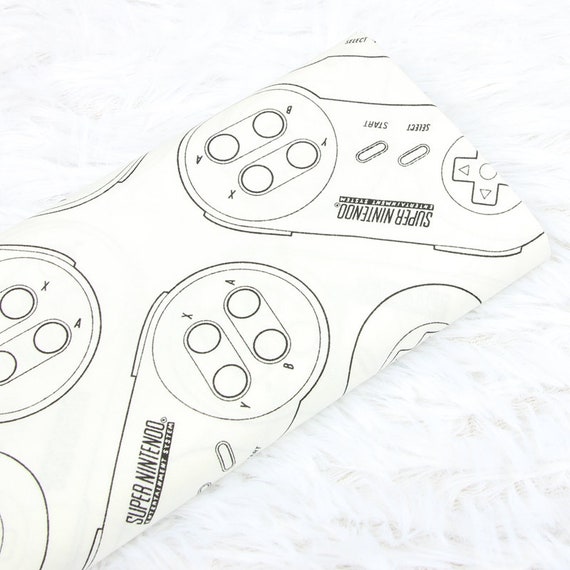Video Game Controller Fabric Gamepad Game Fabric Cartoon Etsy