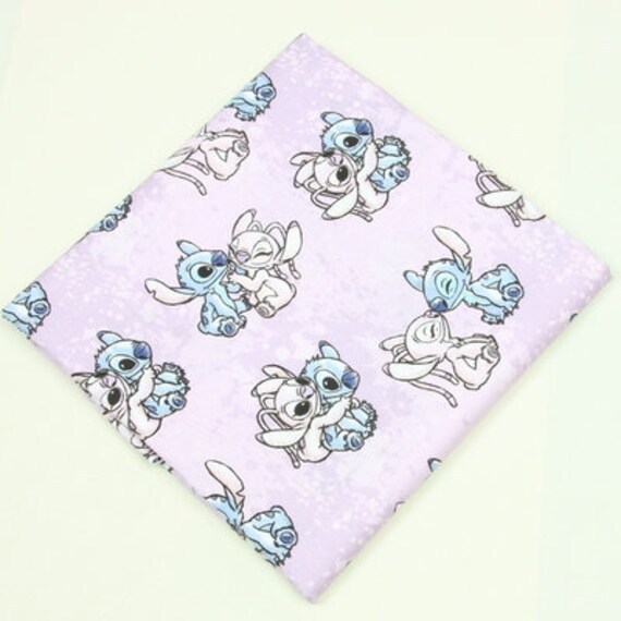 Stitch and Angel Fabric Blue Koala Fabric Cartoon Fabric Etsy