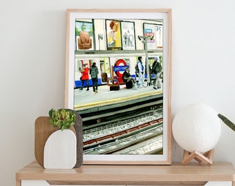 Watercolor Print London Underground Subway "Mind the Gap"