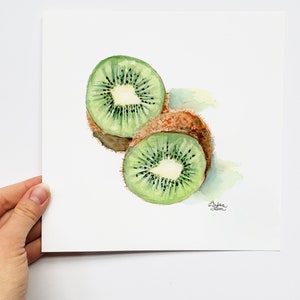 Kiwis Watercolor Print