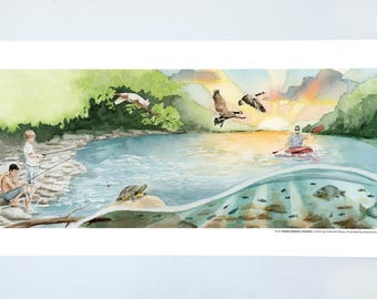 Harpeth River Giclee Print from "Sweet Dreams, Franklin" Book