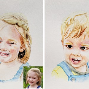 Hand-Painted Custom Watercolor Portrait from Your Photo image 5