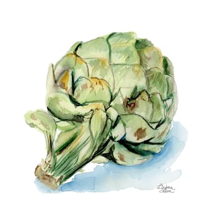 Artichoke Watercolor Print