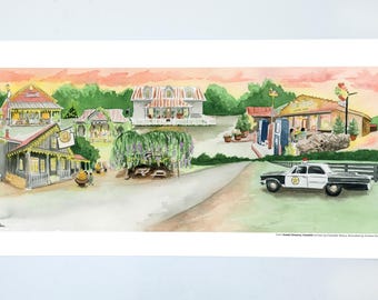 Leipers Fork Giclee Print from "Sweet Dreams, Franklin" Book