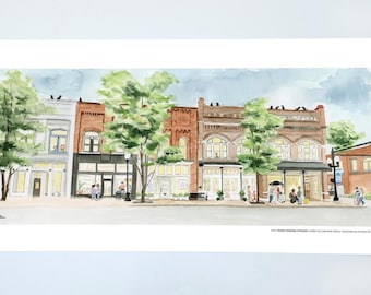 Main Street Franklin, Tennessee Giclee Print from "Sweet Dreams, Franklin" Book