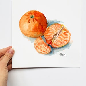 Oranges Watercolor Print