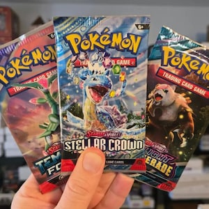 Pokémon TCG x3 RANDOM Booster Packs From Various Scarlet & Violet Era Sets - Factory Sealed