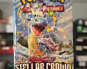 Pokémon TCG x1 Scarlet & Violet Stellar Crown Booster Pack, Factory Sealed Random Artwork!