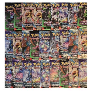 Pokémon TCG One Random Scarlet & Violet Booster Pack: Includes Mystery Card Bundle w/ GUARANTEED Ultra Rare Hit, Plus Free Protective Case!