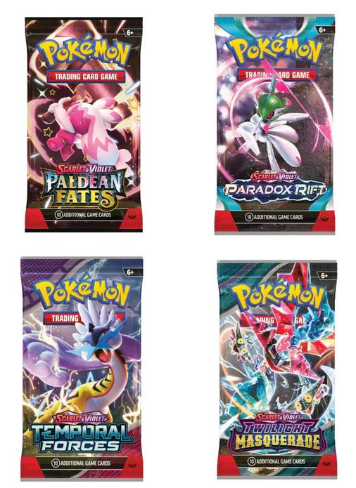 pokemon ex booster packs Pokemon Scarlet And Violet Fuecoco Quaxly Sprigatitosleeved Booster Pack main image 1