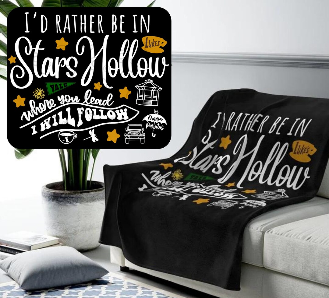 Gilmore Girls Gift, Gilmore Girls Blanket, Lukes Diner Throw, Stars